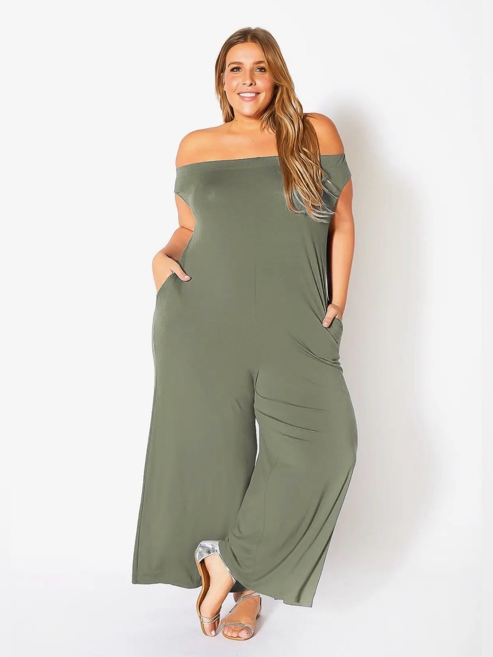 Lovely Leisure Jumpsuit- Olive